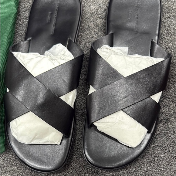 Fratelli Vanni for rijoux Black Leather Sandals